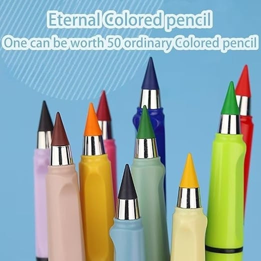 Everlasting Color Pencil Colors Infinity pencil Round Shaped Color Pencils(12pcs)