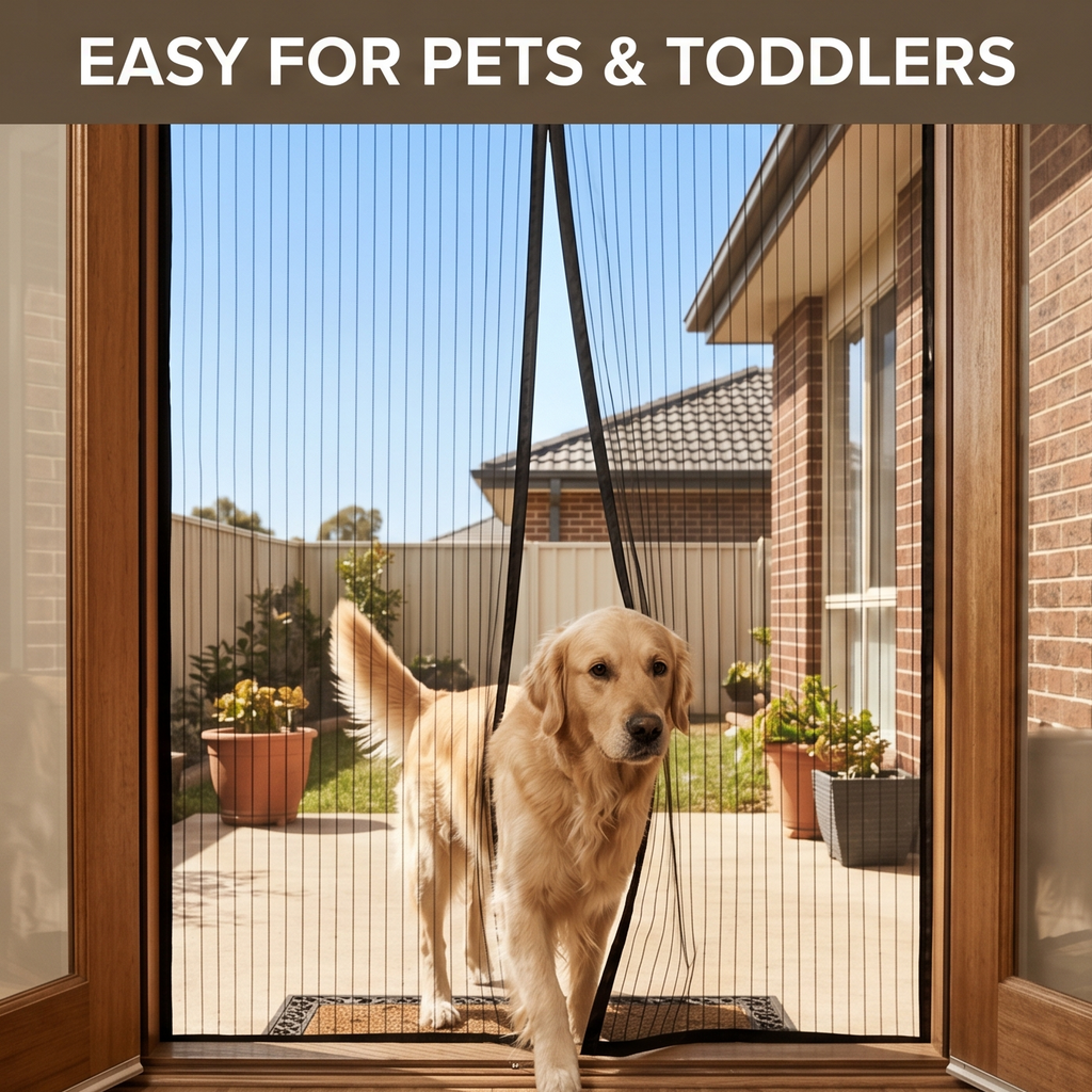 Mesh Screen Net Home Magnetic Foldable Anti Mosquito Door Curtains