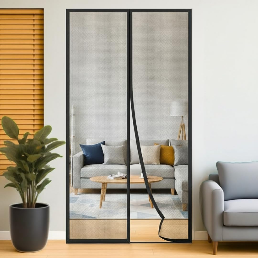 Mesh Screen Net Home Magnetic Foldable Anti Mosquito Door Curtains